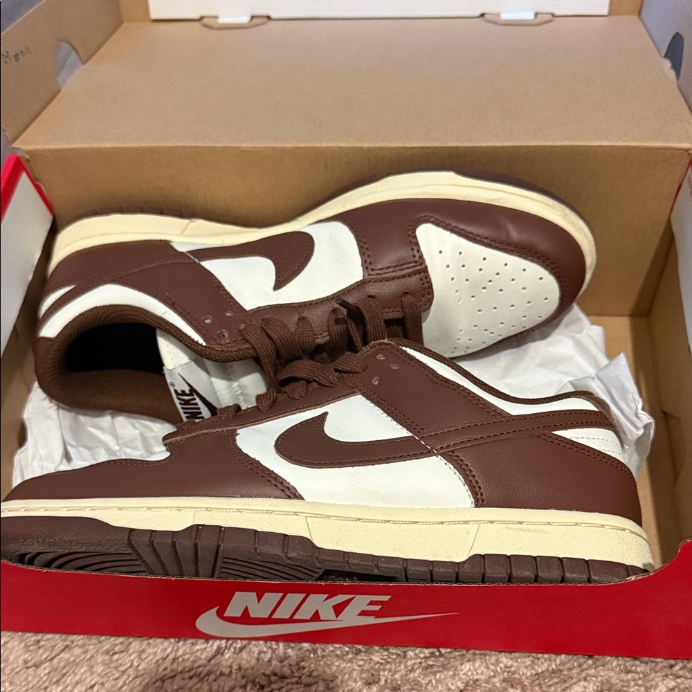 NikeChocolate Brown and Cream Sneakers